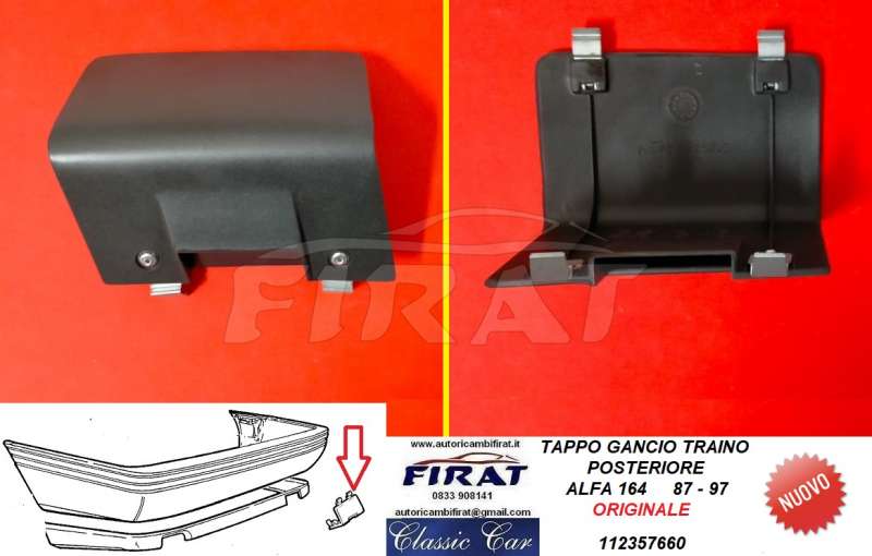 TAPPO GANCIO TRAINO ALFA 164 87 - 97 POST. (112357660)